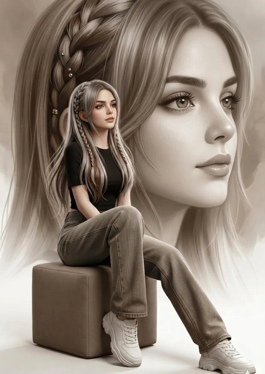 Dual Exposure Gray-Blonde Muse