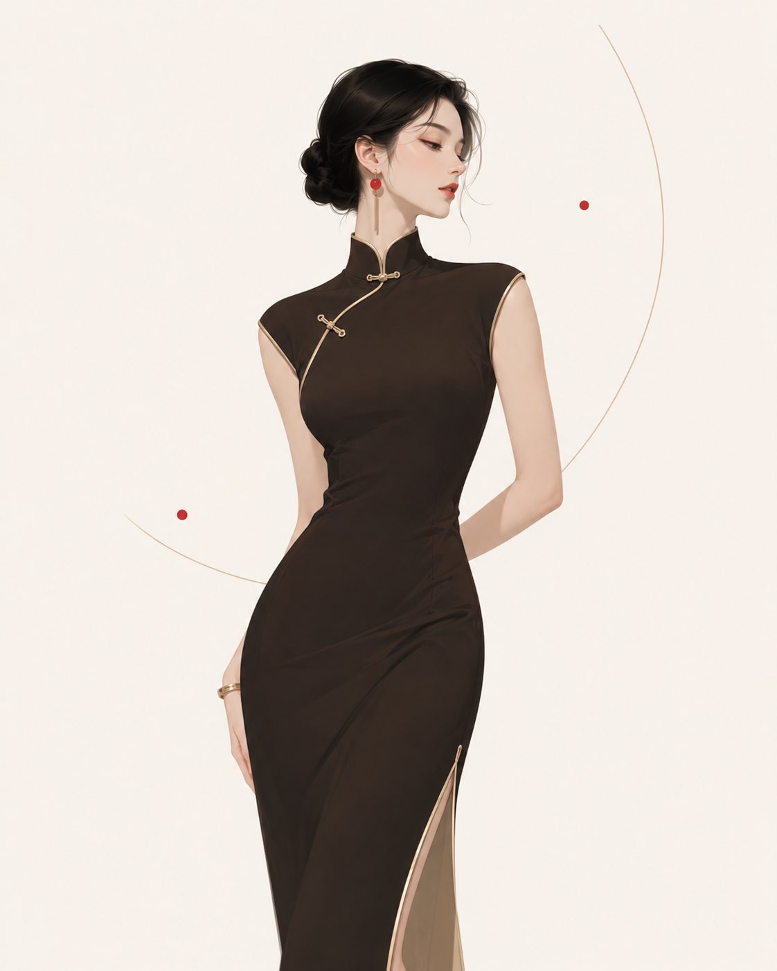 Elegant Qipao Portrait