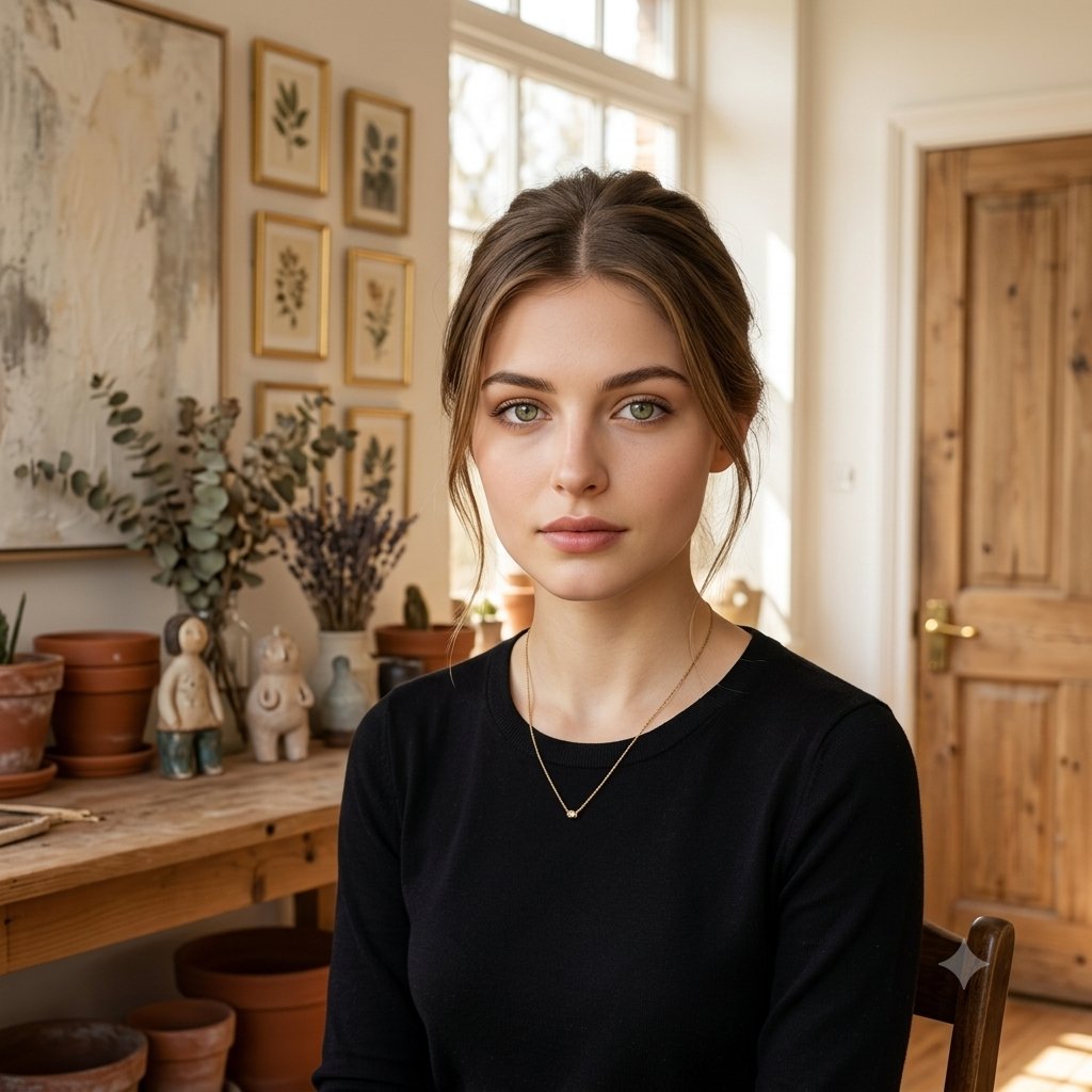 Serene Artist Studio Portrait