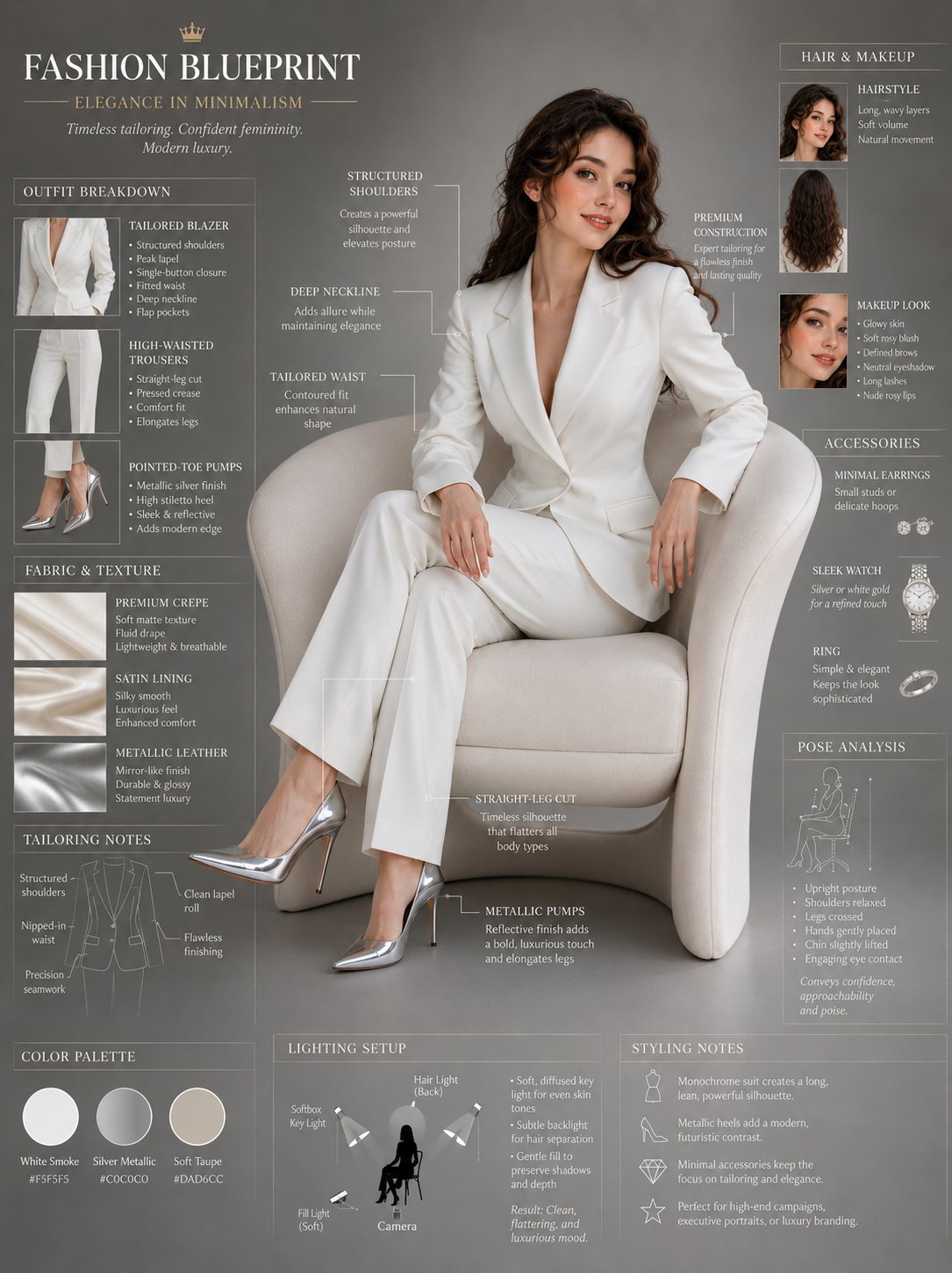 Fashion Blueprint: Elegant Woman Style Breakdown