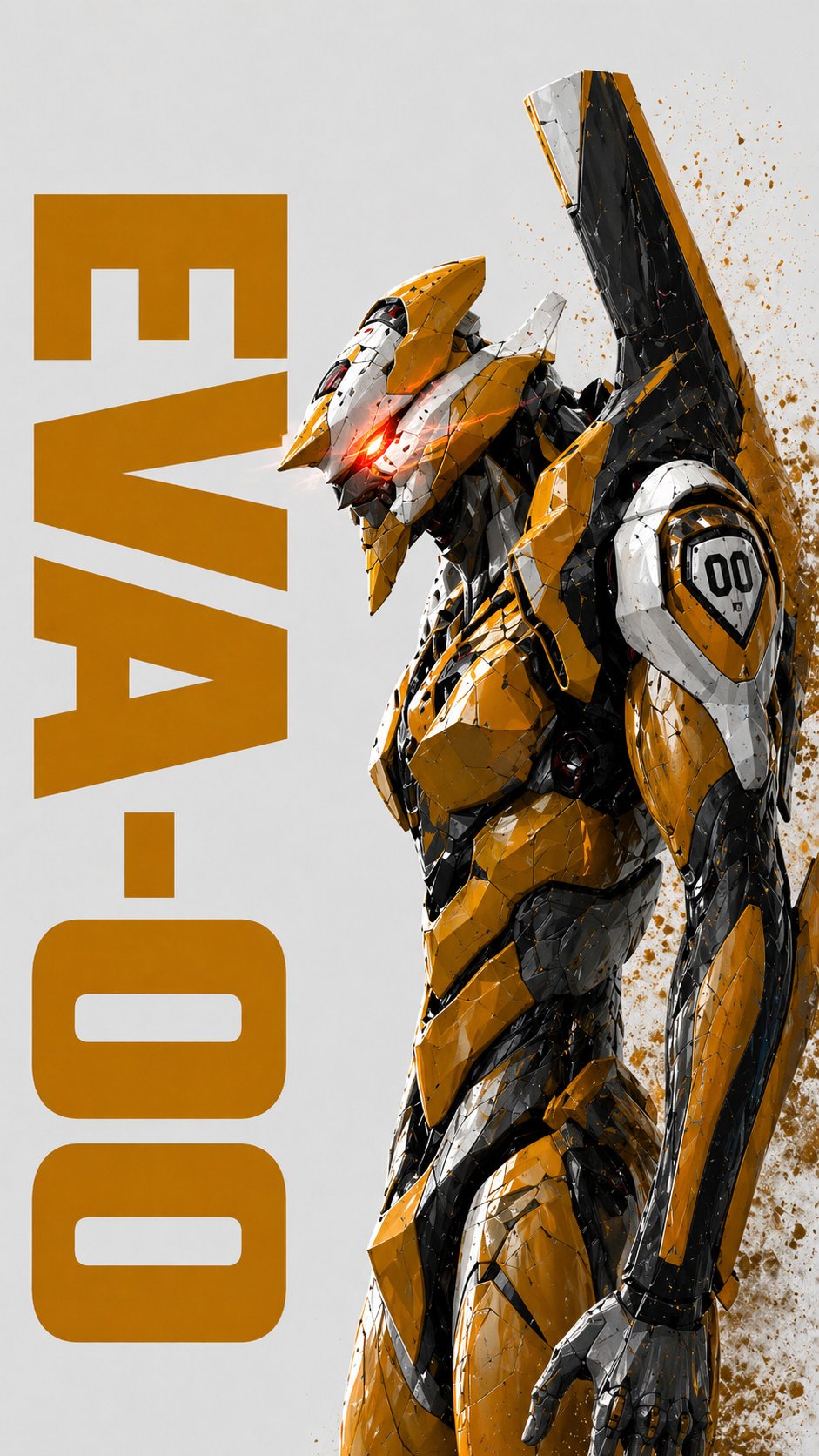 EVA-00 Mecha Oil Painting Portrait