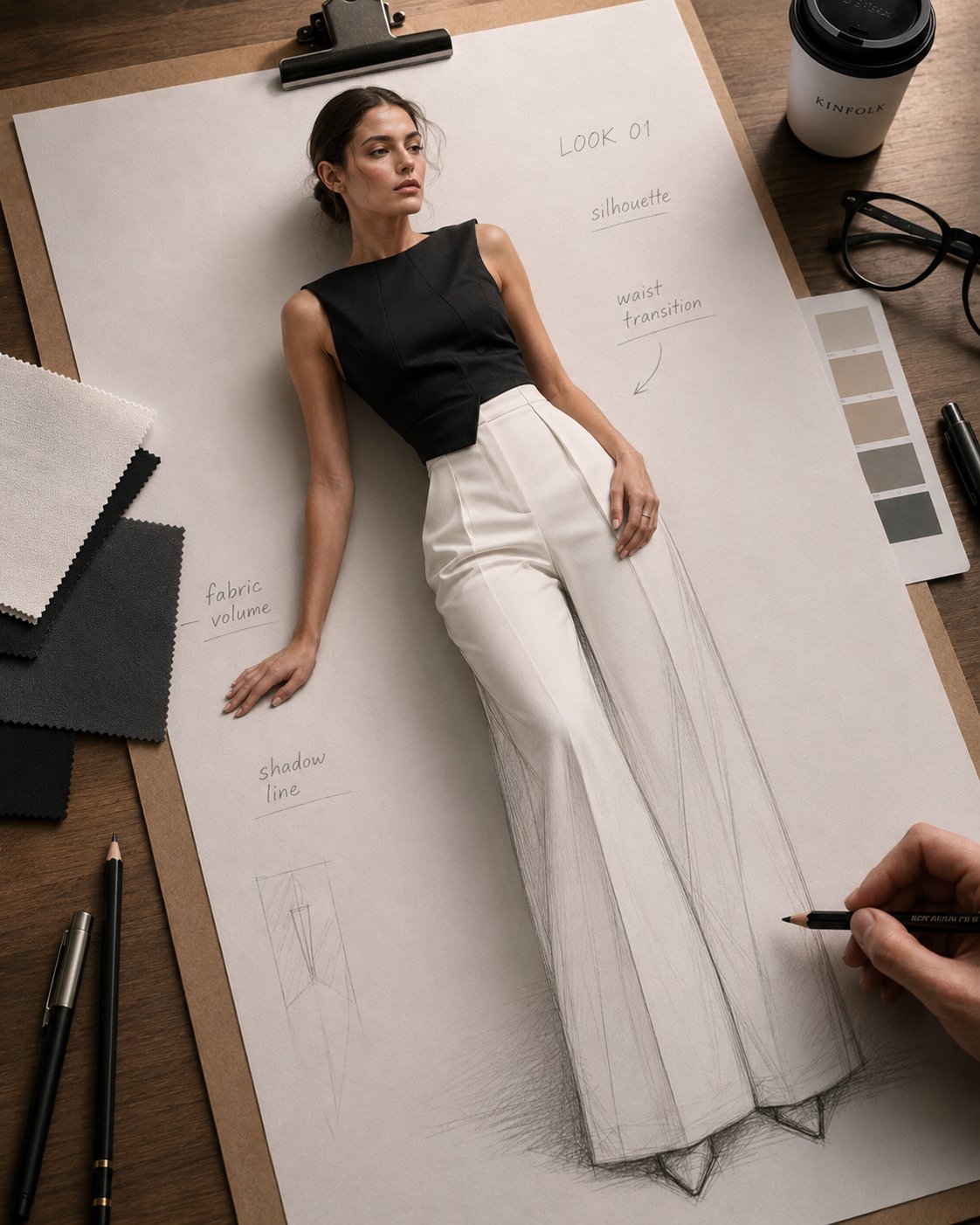 Fashion Model Emerges From Sketch