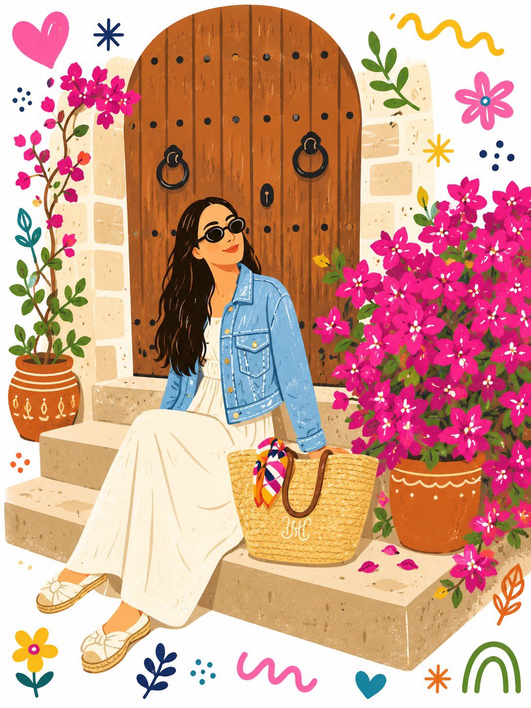 Graffiti Folk Art Illustration