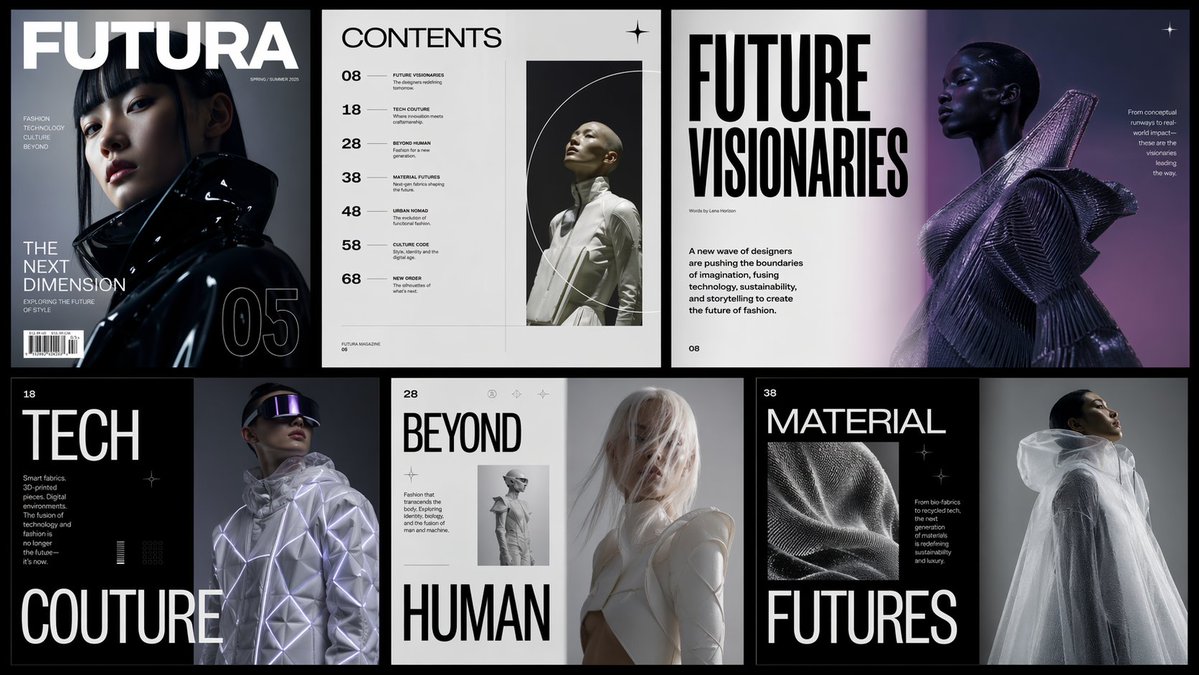 Futuristic Fashion Magazine Editorial