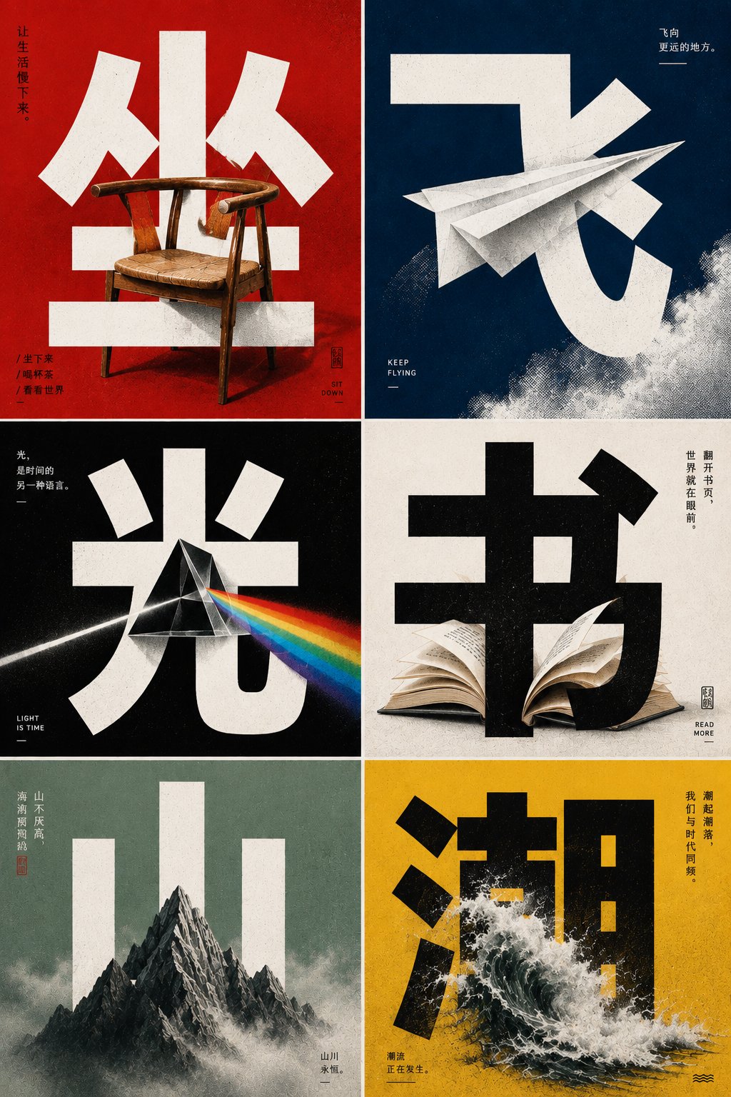 Chinese Typography Poster Design