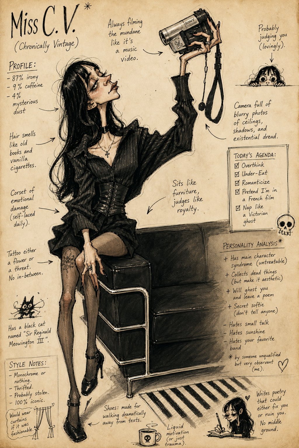 Absurd Fashion Comic Sketches