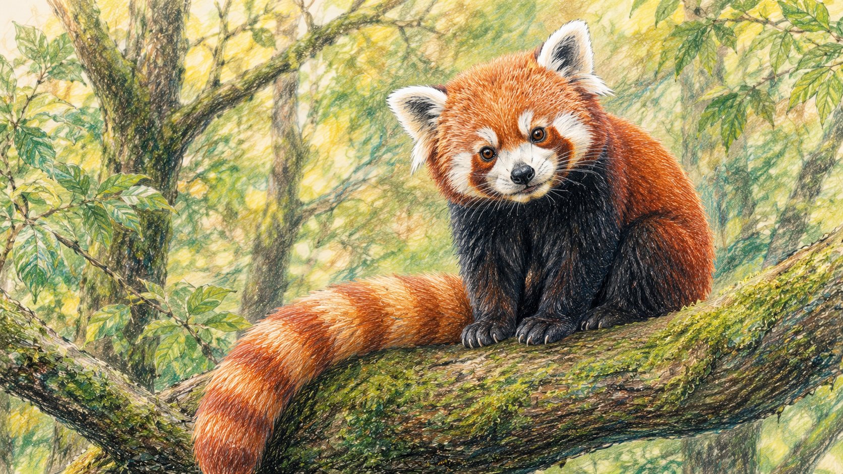 Handcrafted Colored Pencil Art