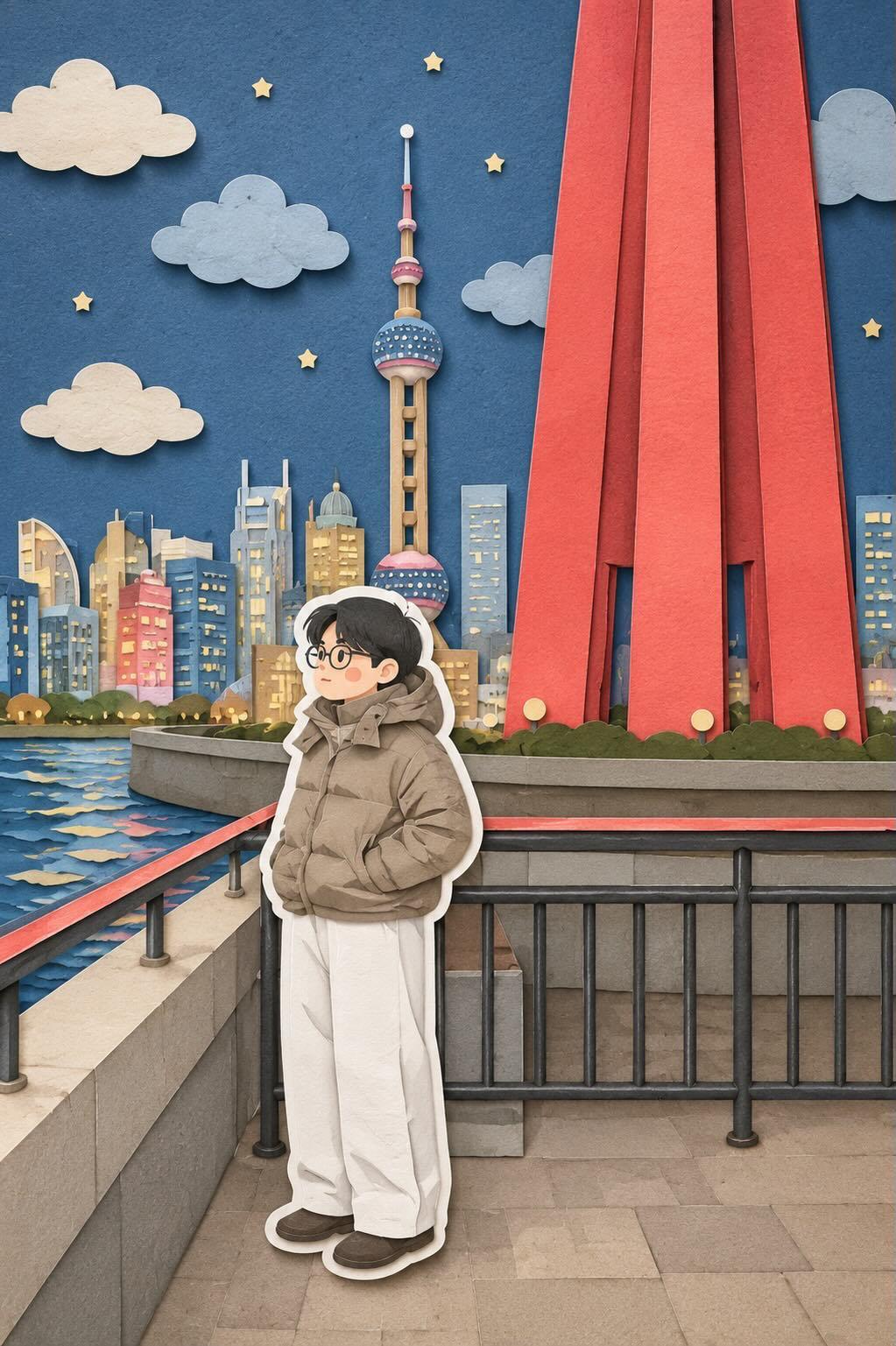 Paper Cutout Illustration Style Transform