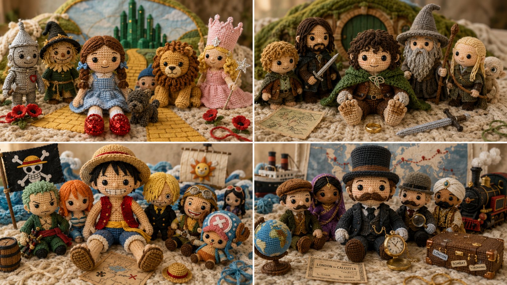 Crochet Zelda Family Portrait