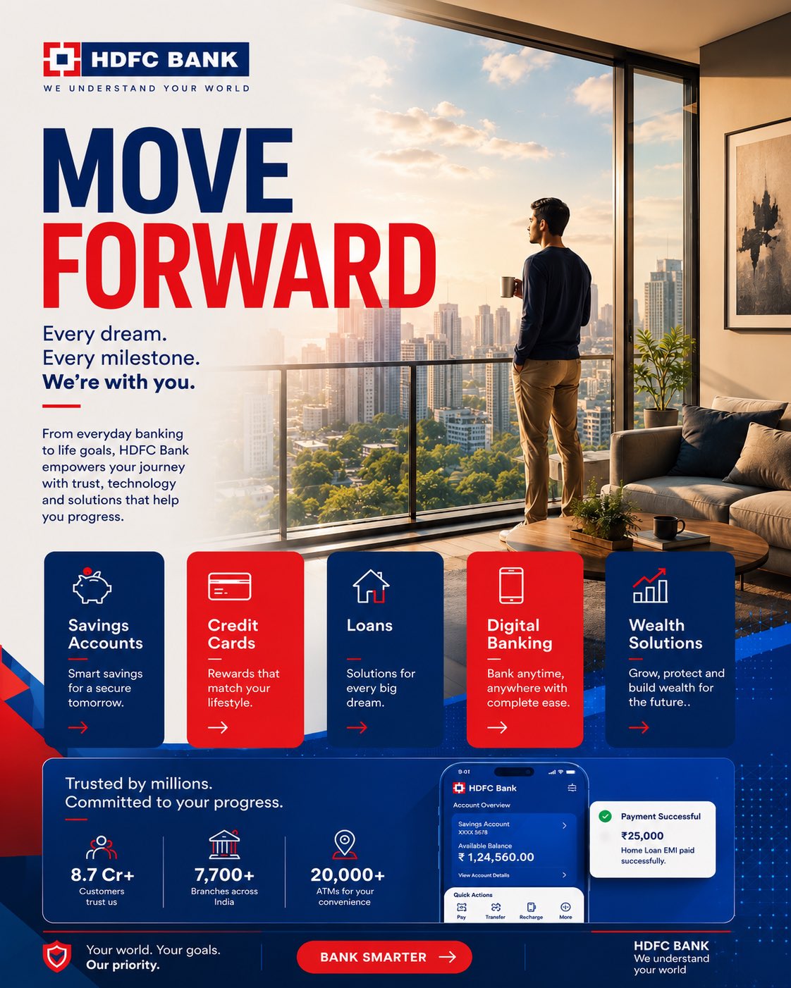 HDFC Bank Empowers Life Progress