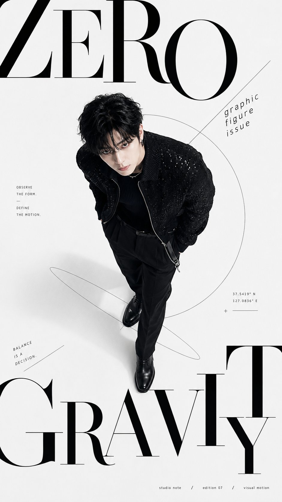 Monochrome Cinematic Fashion Cover