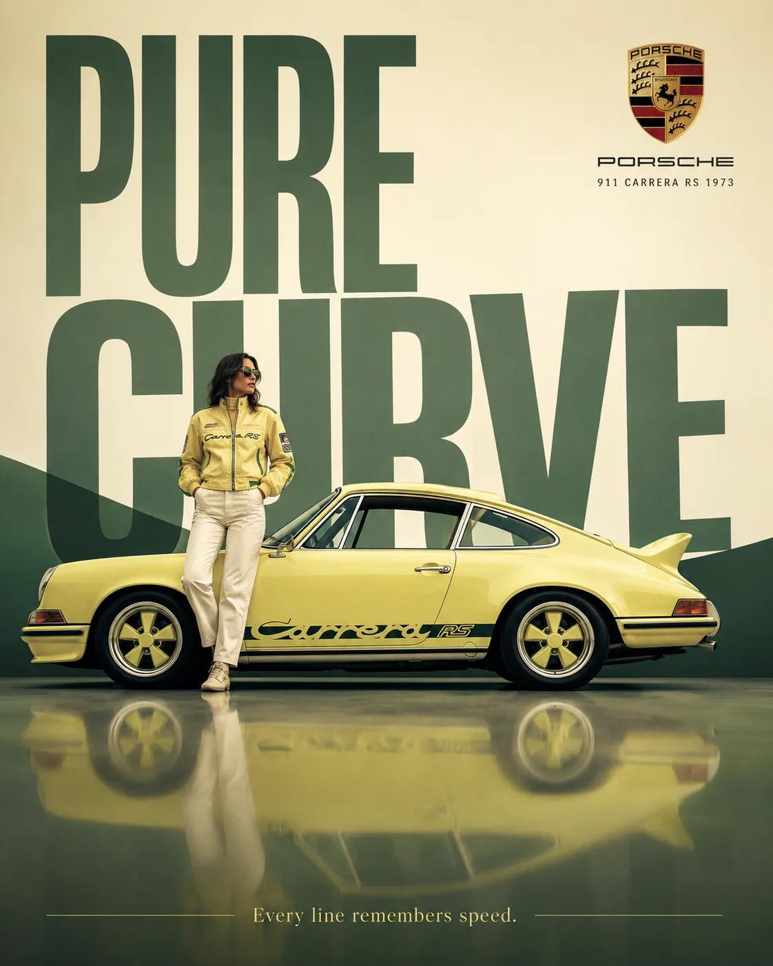 Hyper-Realistic Vintage Car Poster