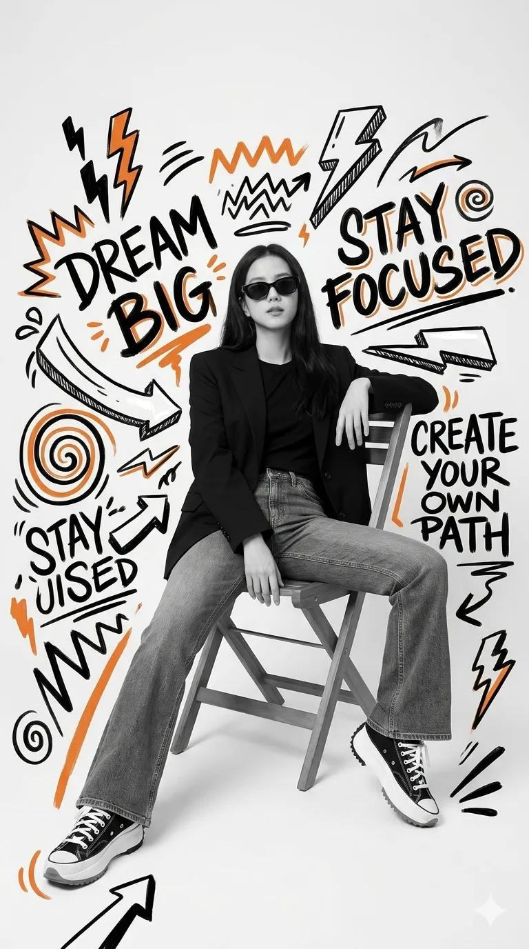Stylish Graffiti Fashion Editorial Poster