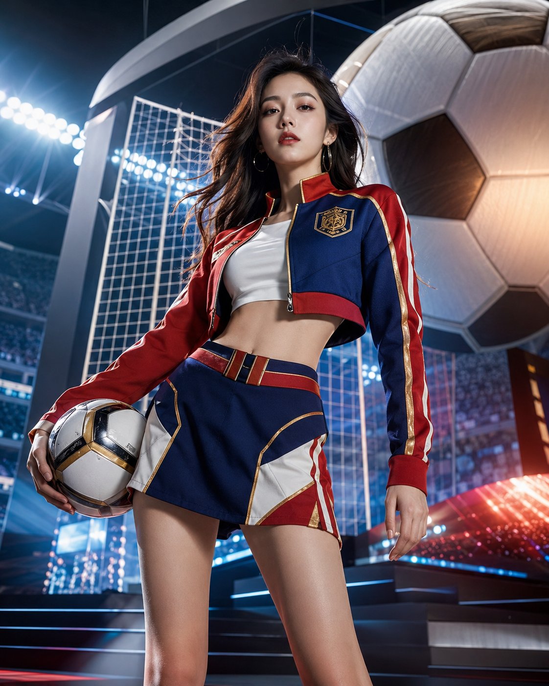 High Fashion Football Girl Photoshoot