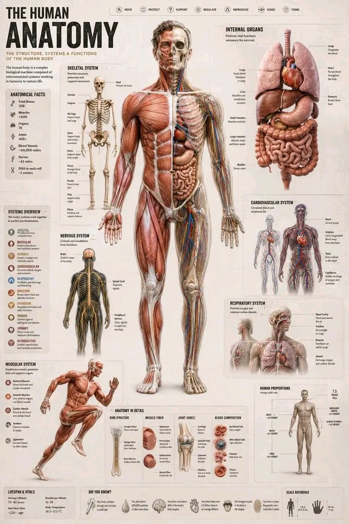 Complete Human Anatomy Visual Guide