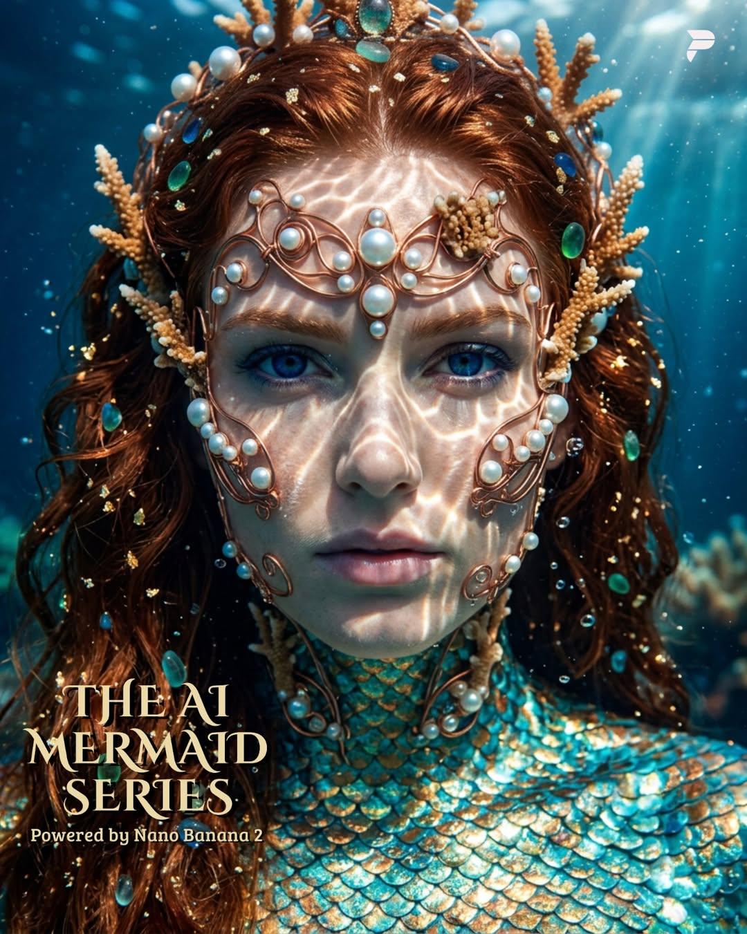 Deep Sea Mermaid Queen Portrait