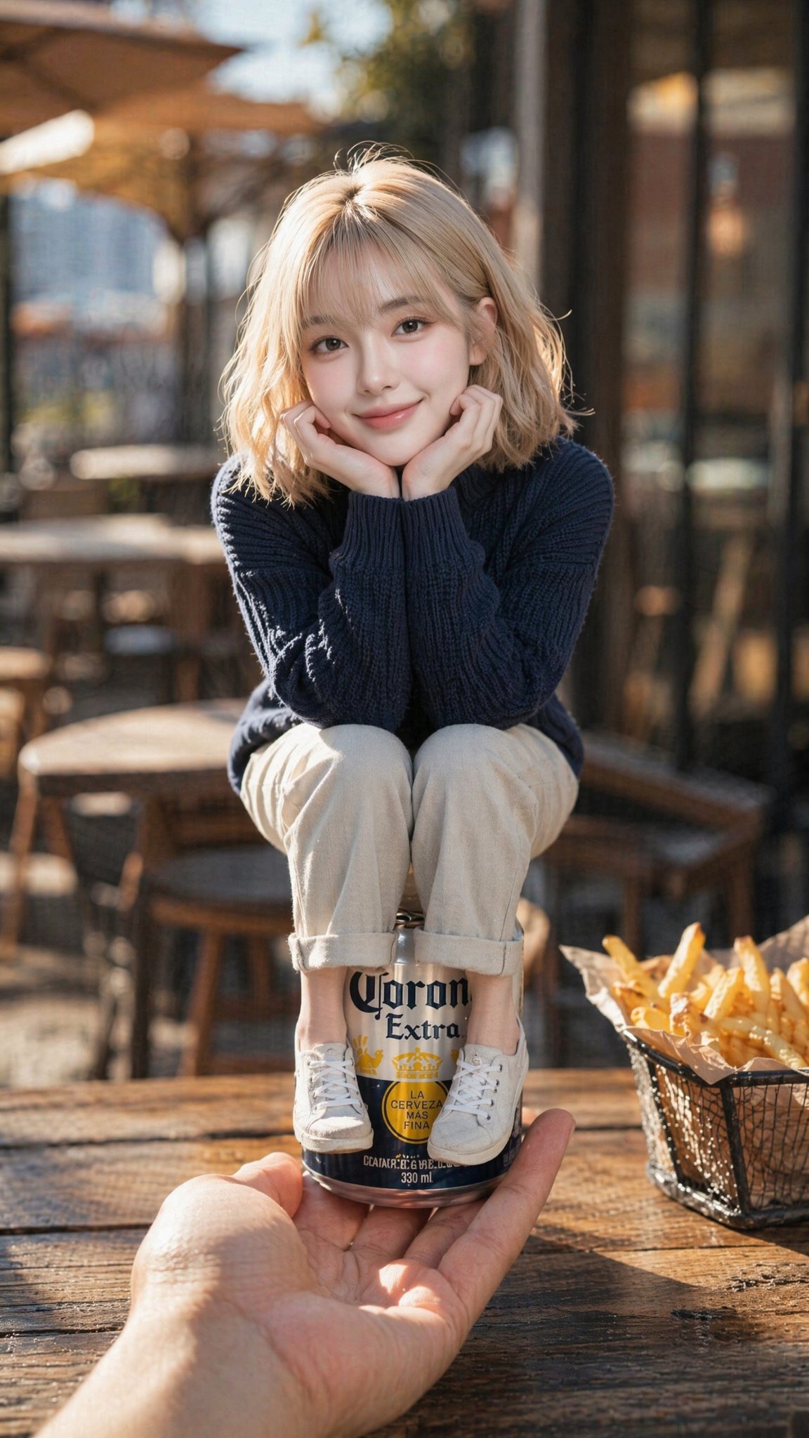 Giantess on Corona Can Fantasy