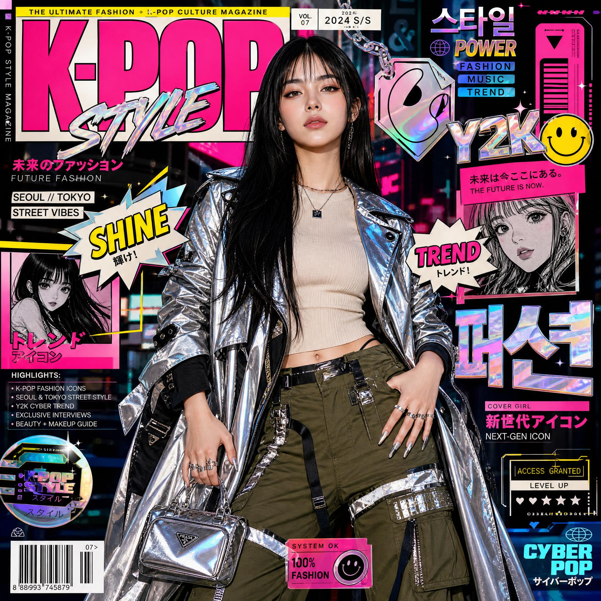 Cyber K-Pop Fashion Cover