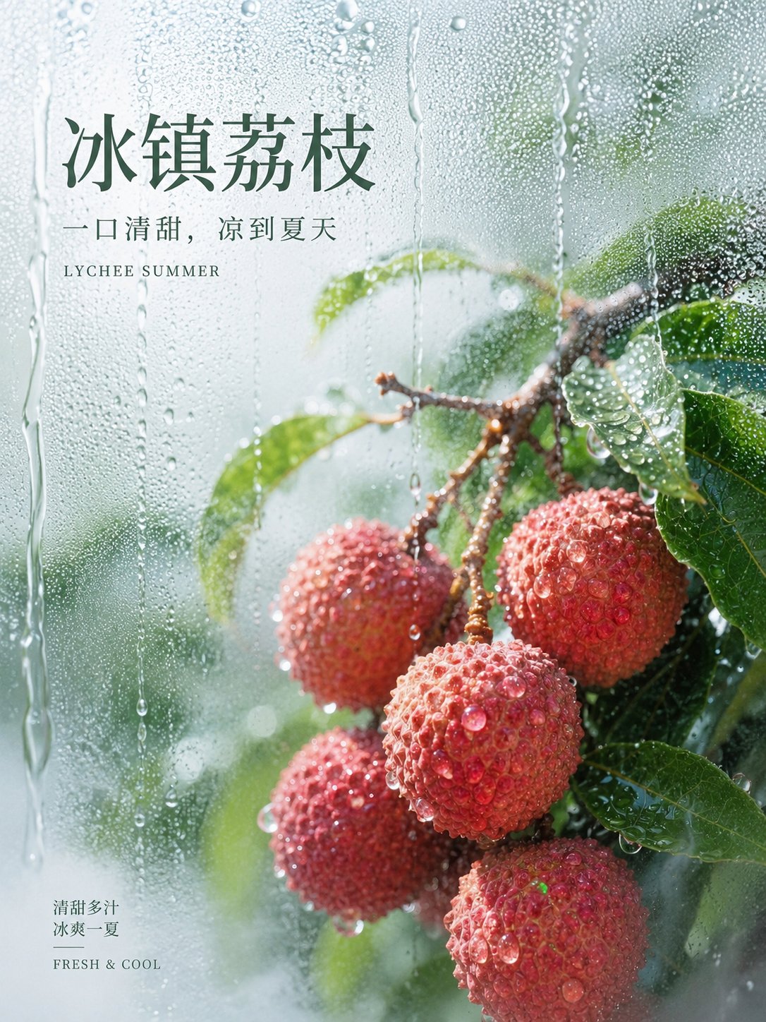 Chilled Fruit Mist Ad Poster