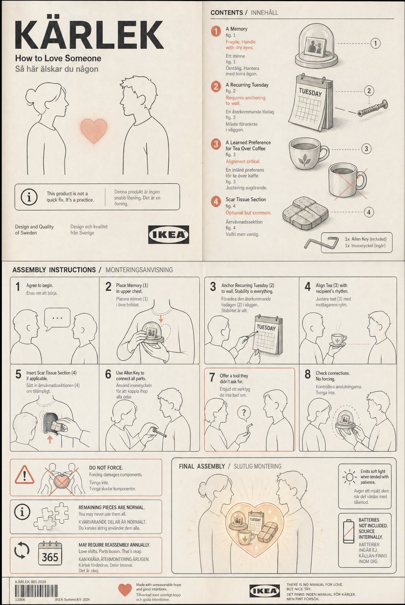 IKEA Manual for Loving Someone