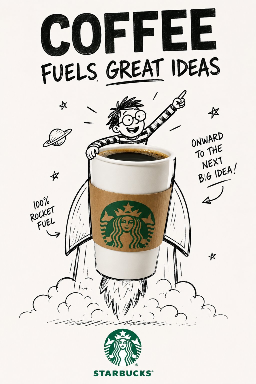 Mixed Media Brand Marketing Poster