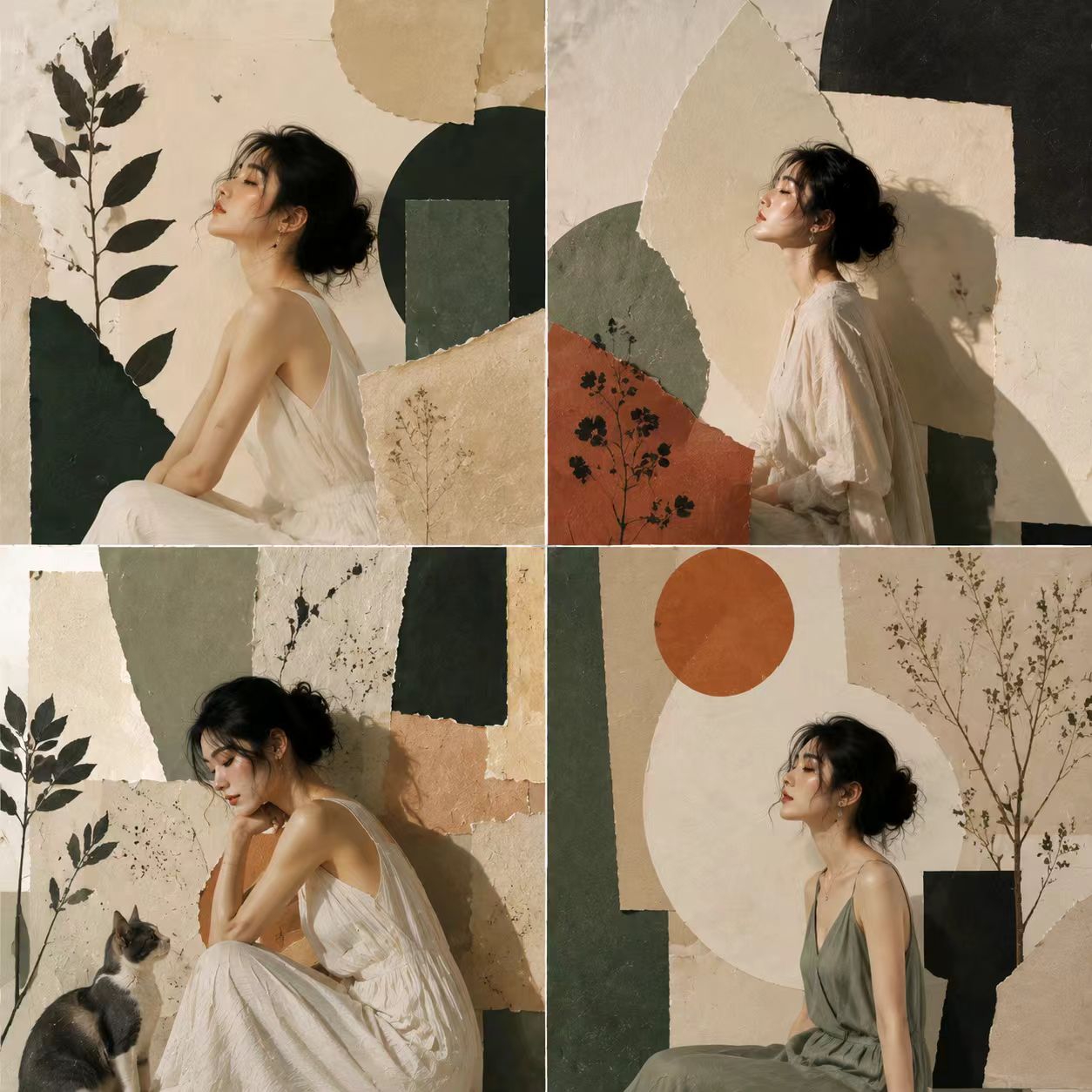 Paper Collage Art Visual