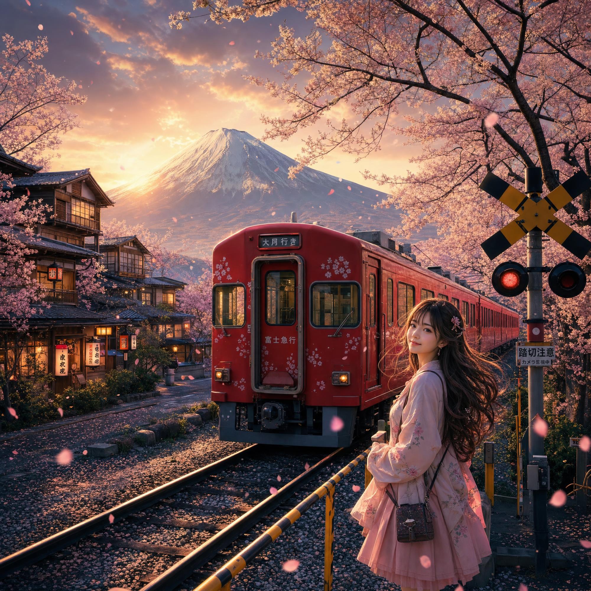 Sakura Train Dreamscape