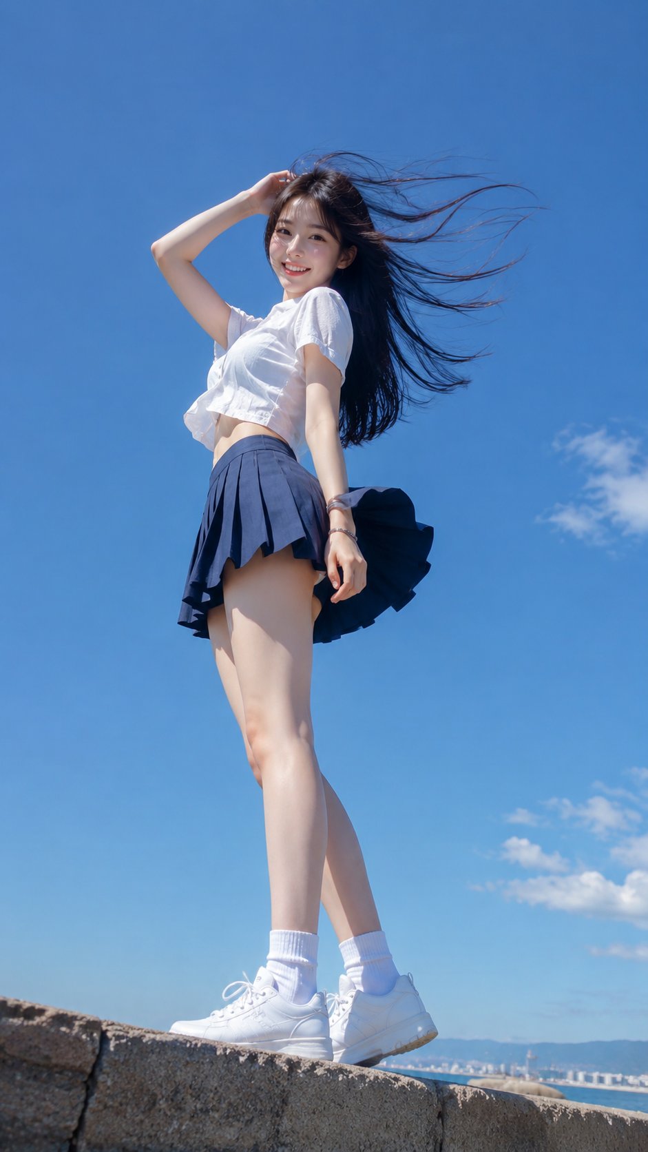 Summer Wind Girl Portrait