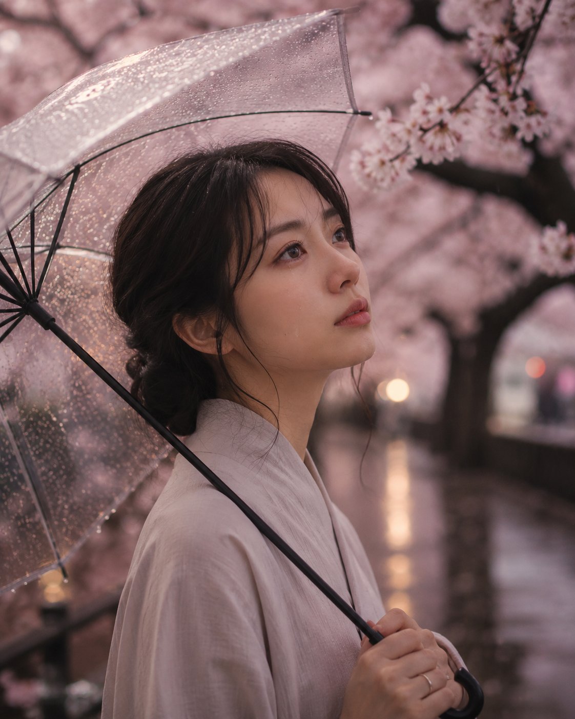 Cherry Blossom Rain Tears