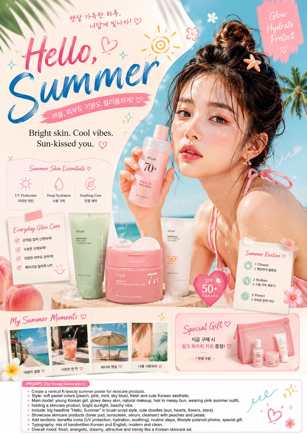 Korean Summer Skincare Ad
