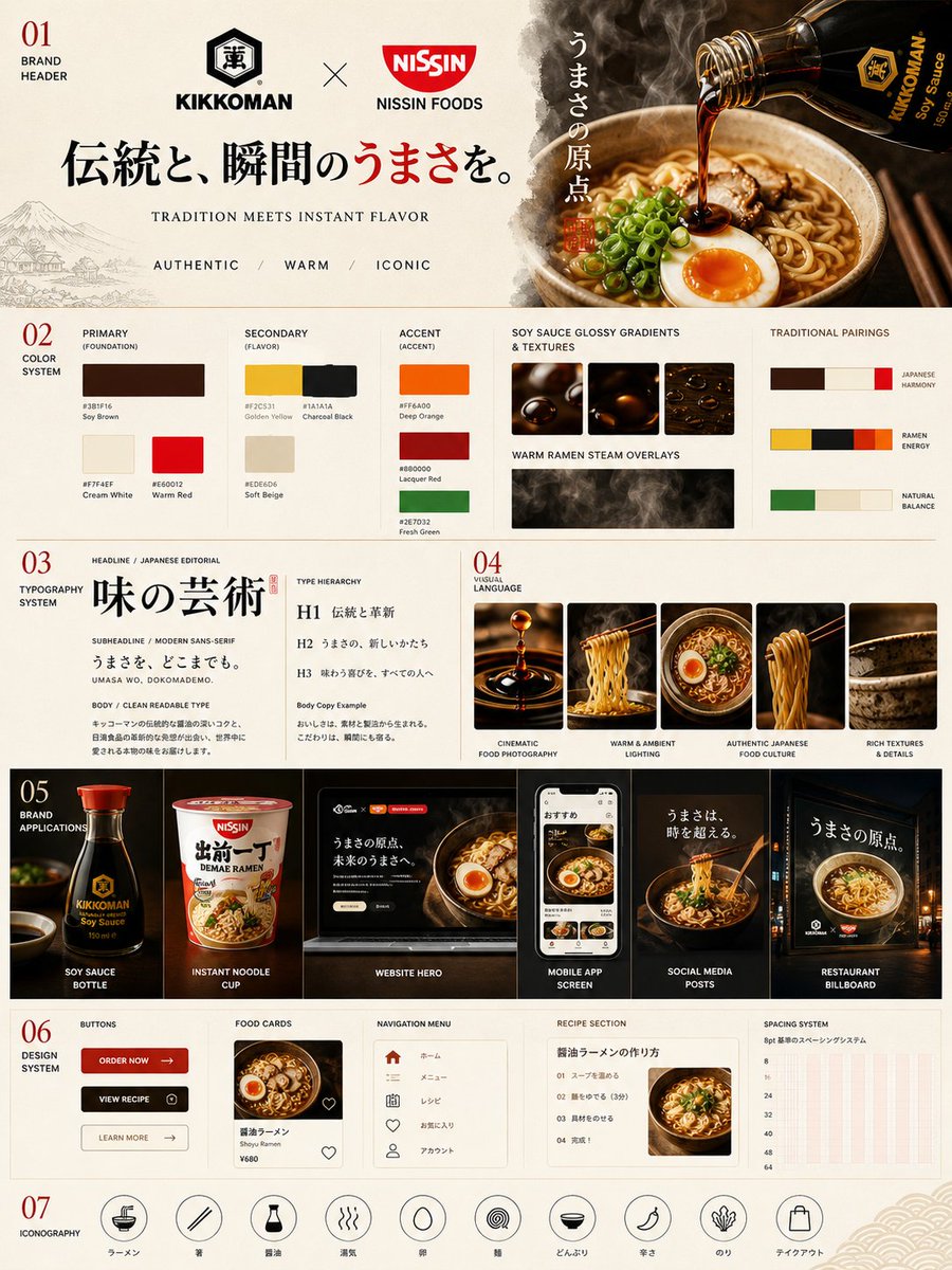 Kikkoman Nissin Premium Brand Identity