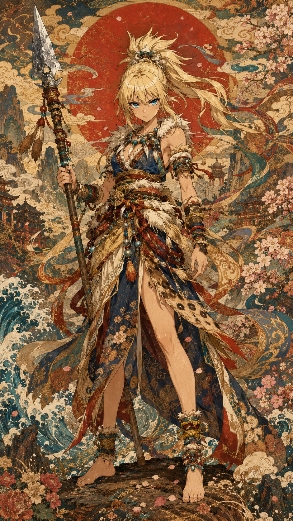 Amber Edo Style Maximalist Art