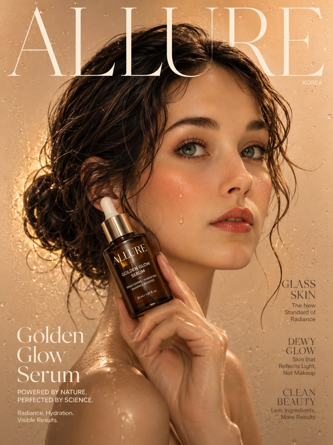 Glass Skin Beauty Editorial Cover