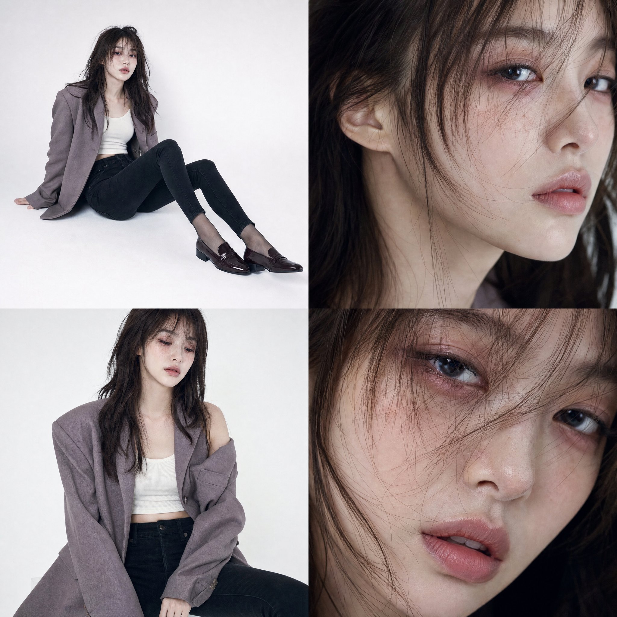 Korean Editorial Fashion Grid