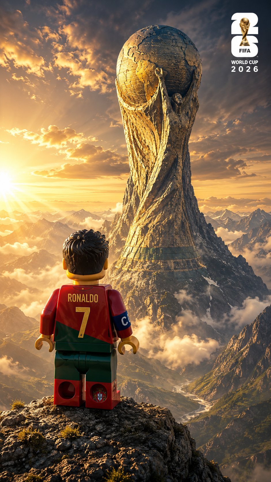 LEGO Footballer Chasing World Cup Glory