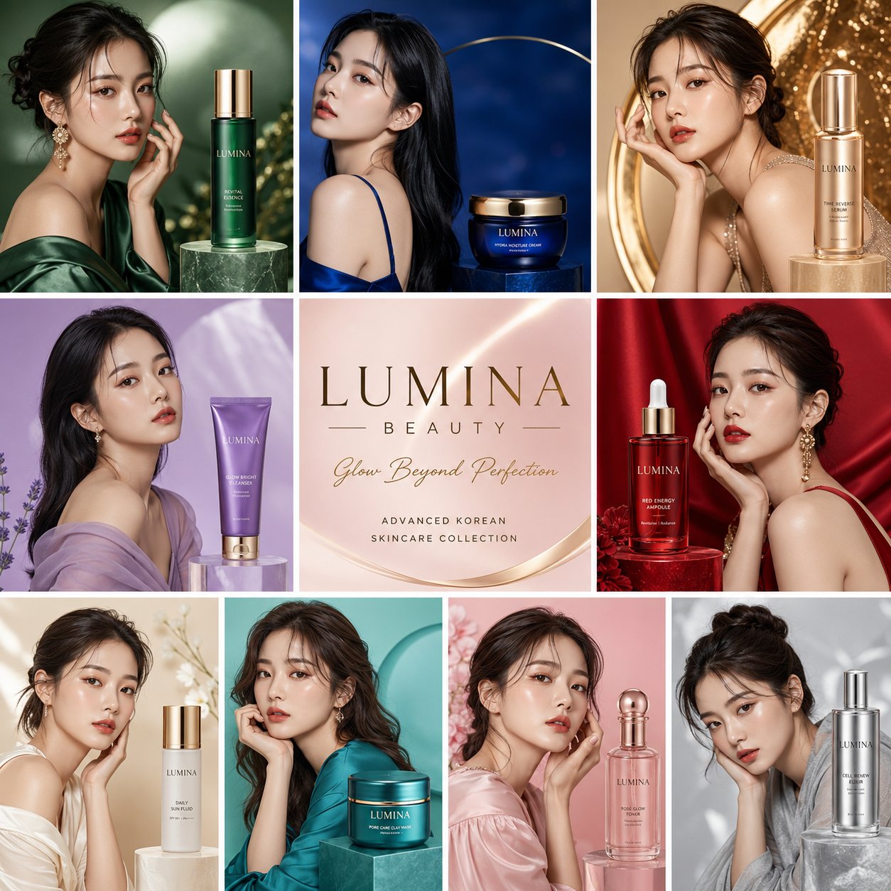 Veloria Beauty Luxury Grid Campaign