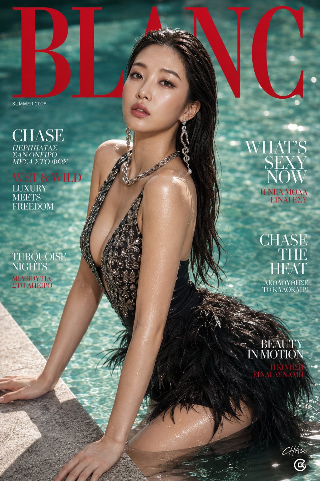 Poolside Glamour Fashion Editorial