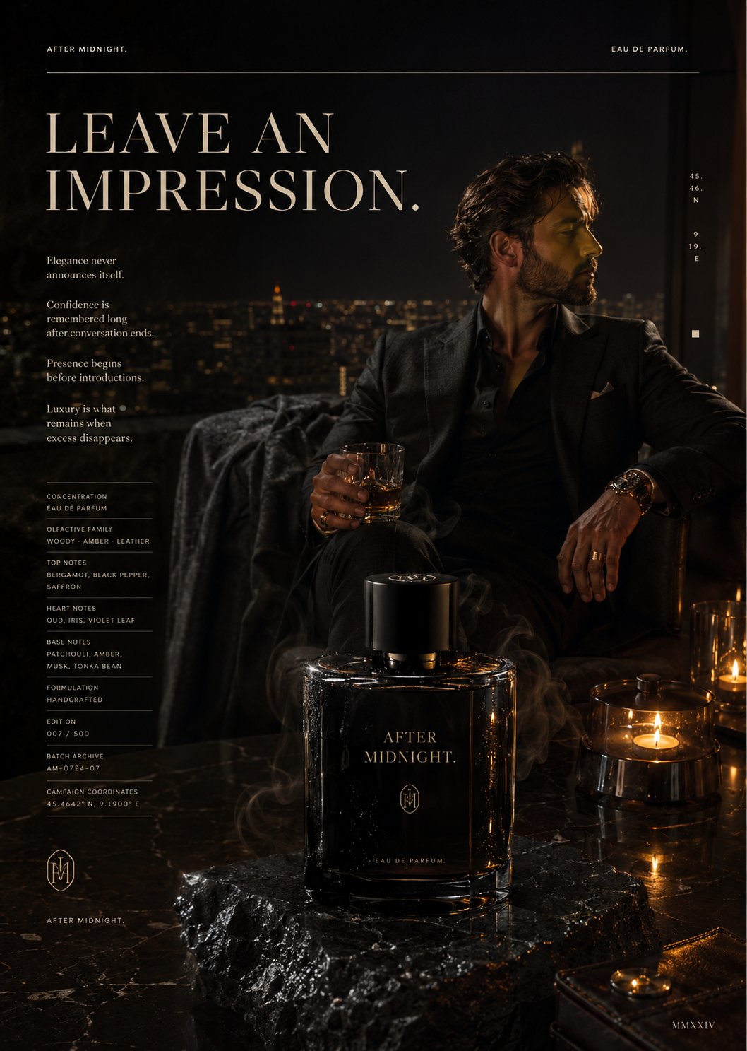 After Midnight Luxury Perfume Campaign