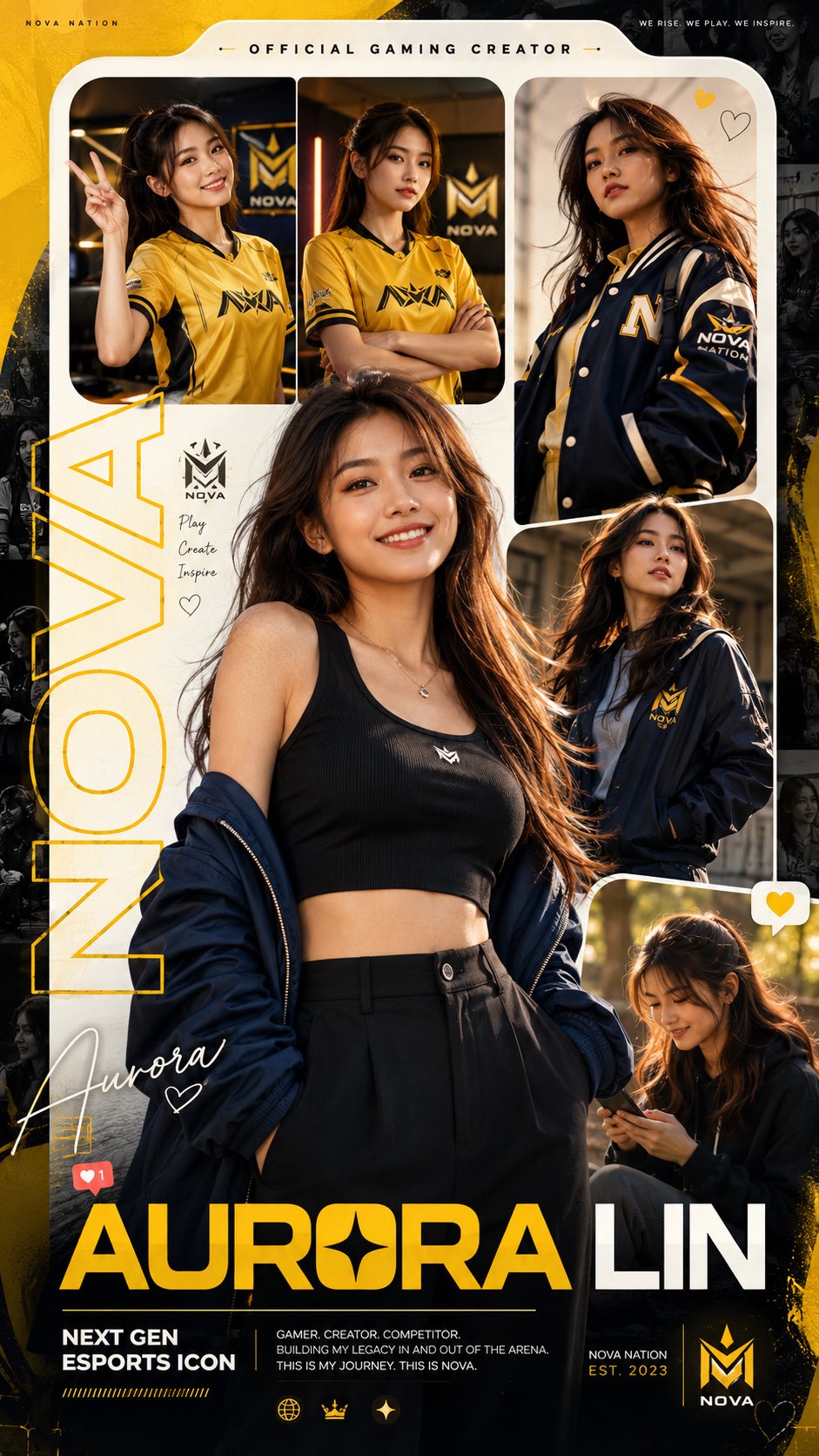 Luxury Esports Influencer Editorial Poster