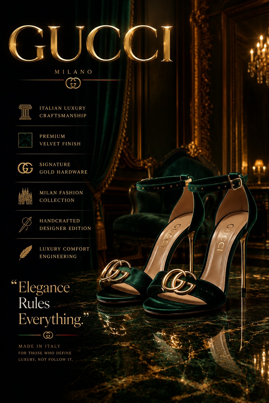 Dark Luxe Heels Editorial