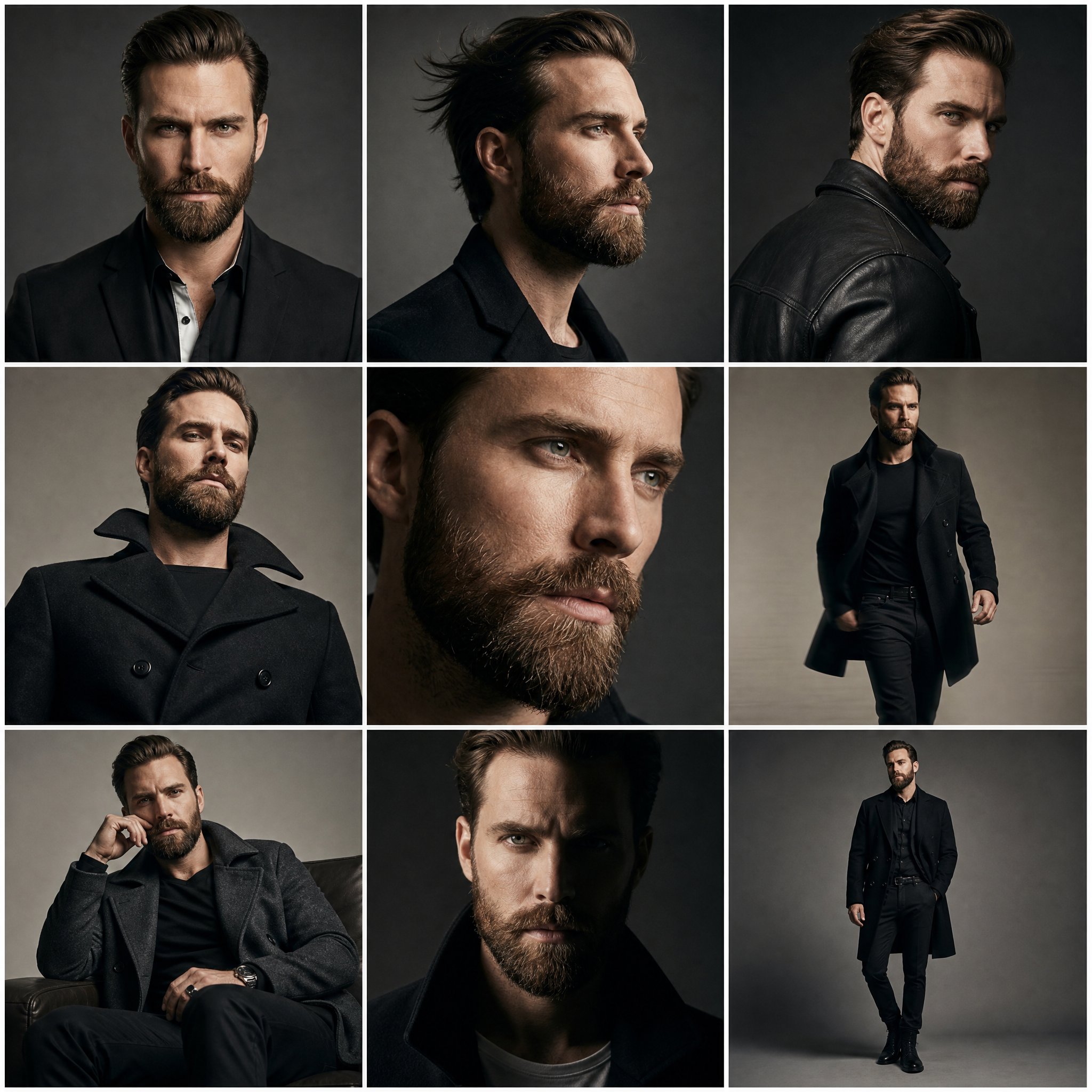 Hollywood Male Model Fashion Editorial