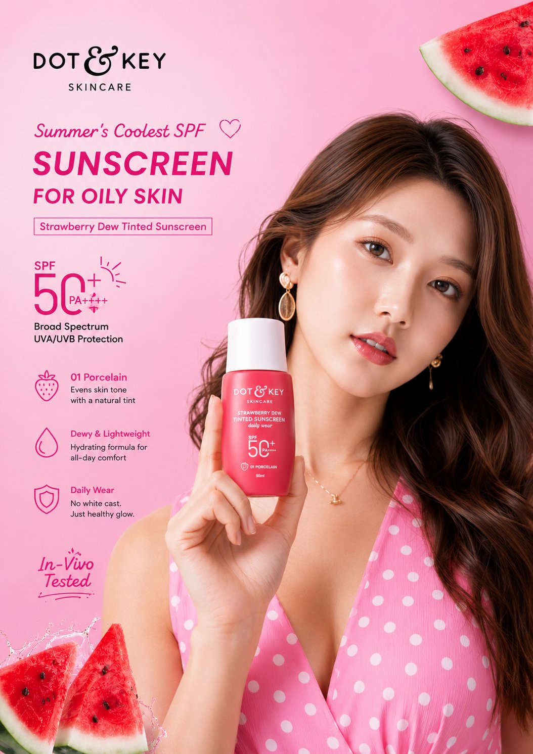 Pink Summer Sunscreen Glow