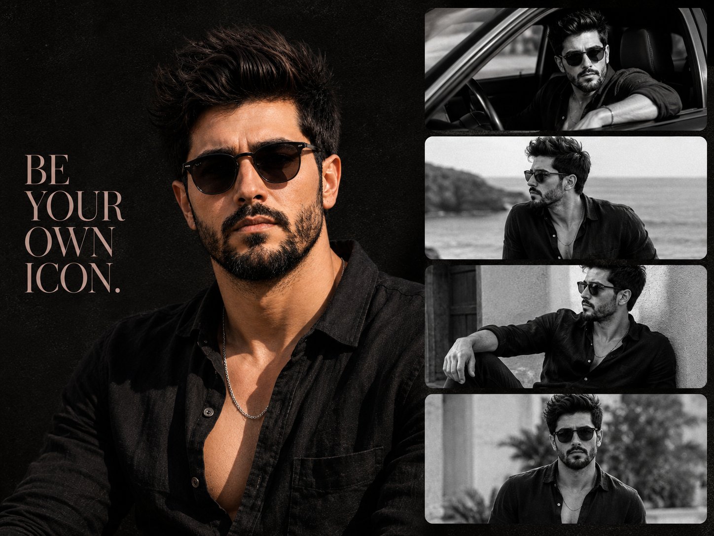 Luxury Men's Editorial Icon Poster