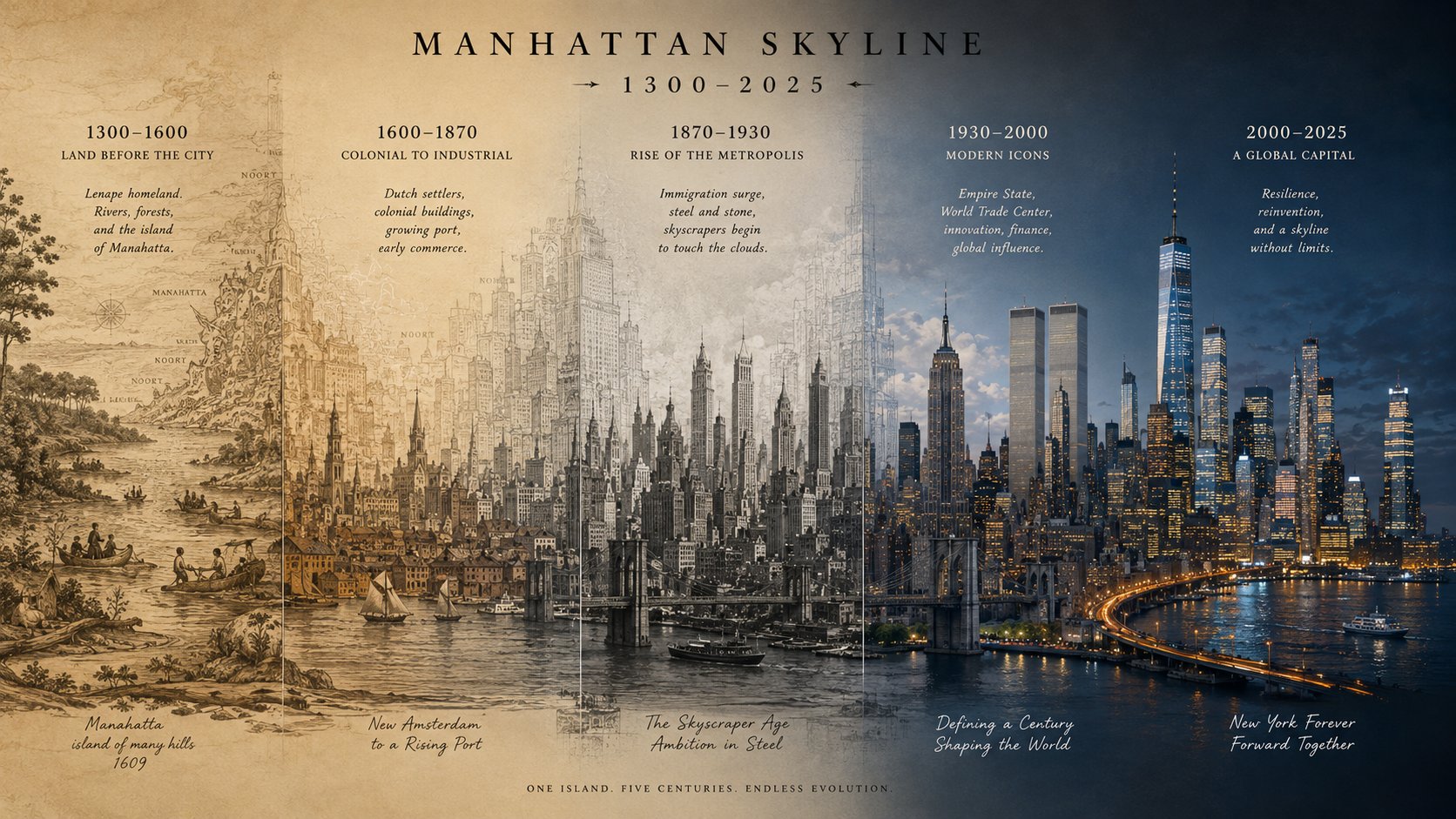 Manhattan Skyline Millennium Evolution