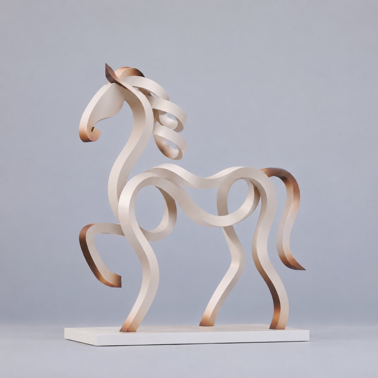 Ribbon Deer Sculpture