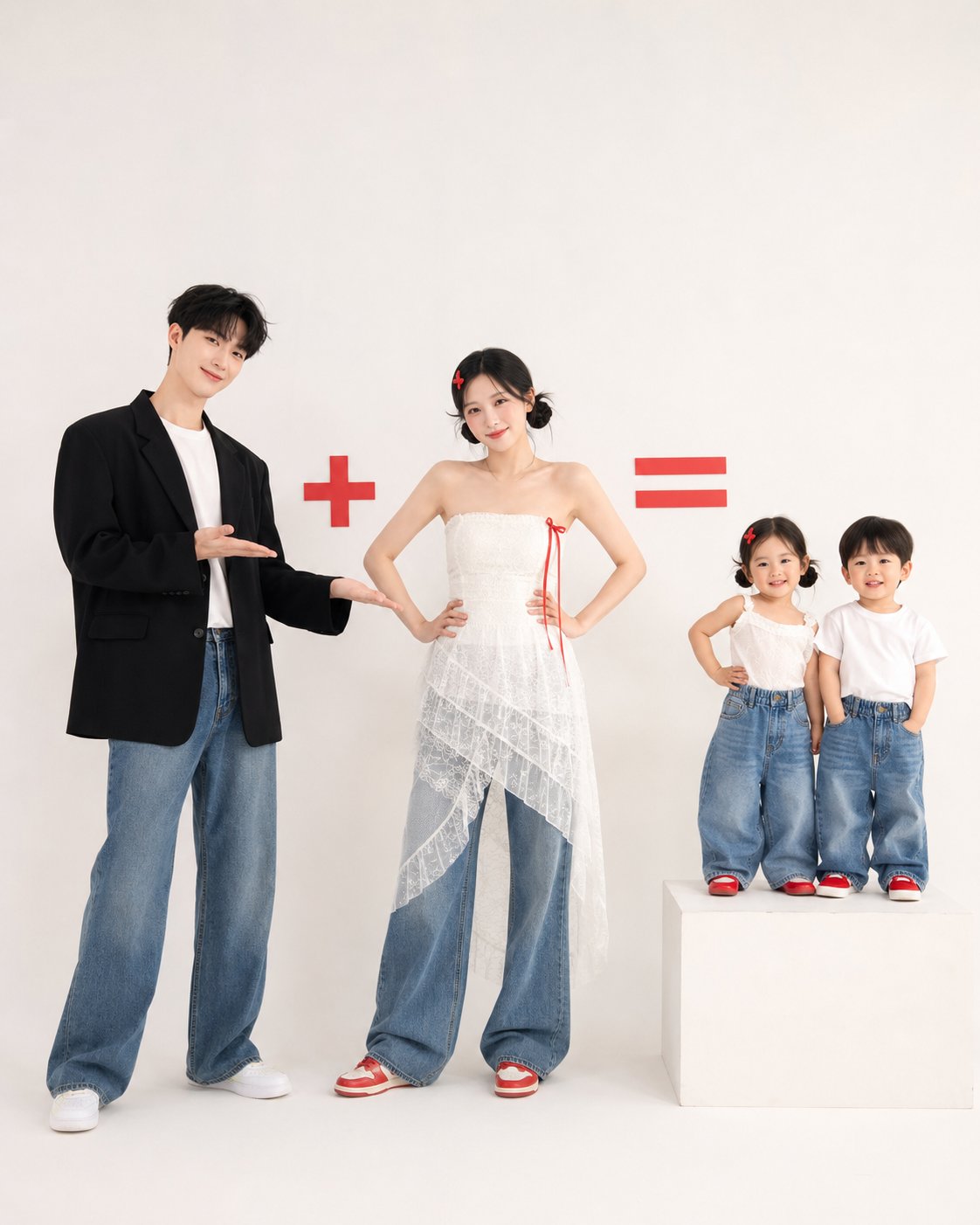 Family Equation Minimalist Portrait