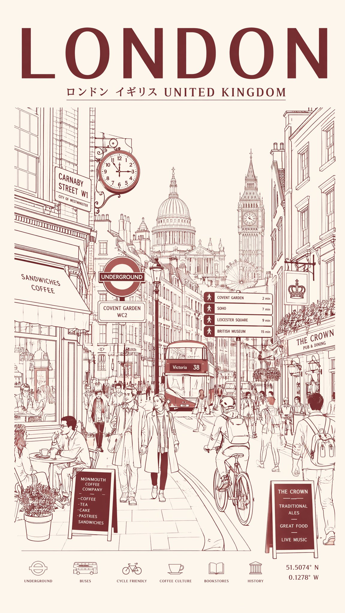 Minimalist City Line Art Poster