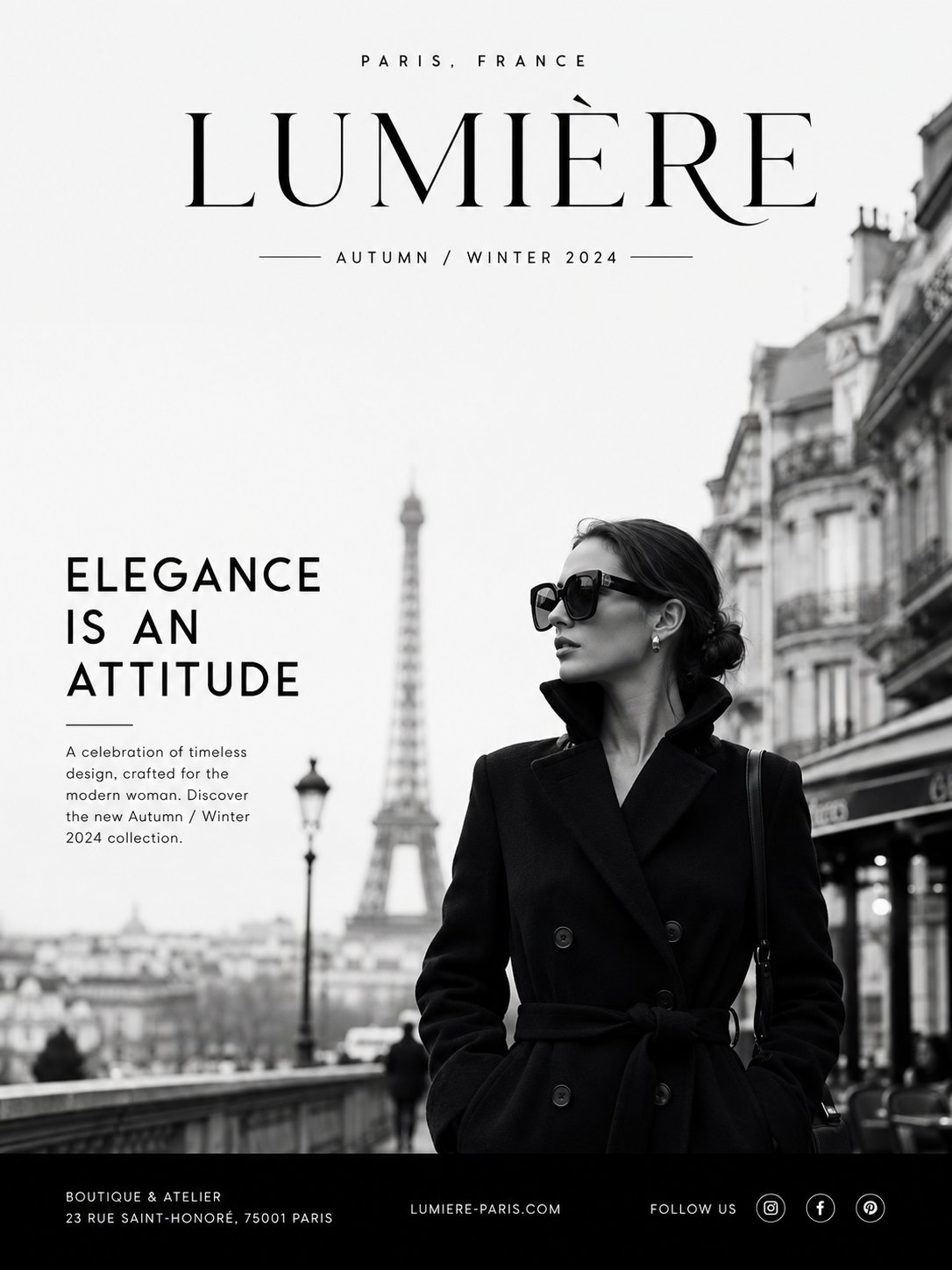 Paris Noir Fashion Editorial