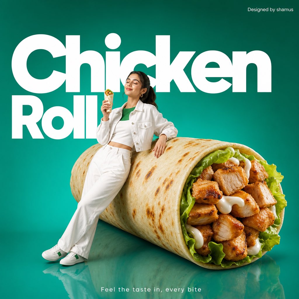 Giant Chicken Roll Chic Ad