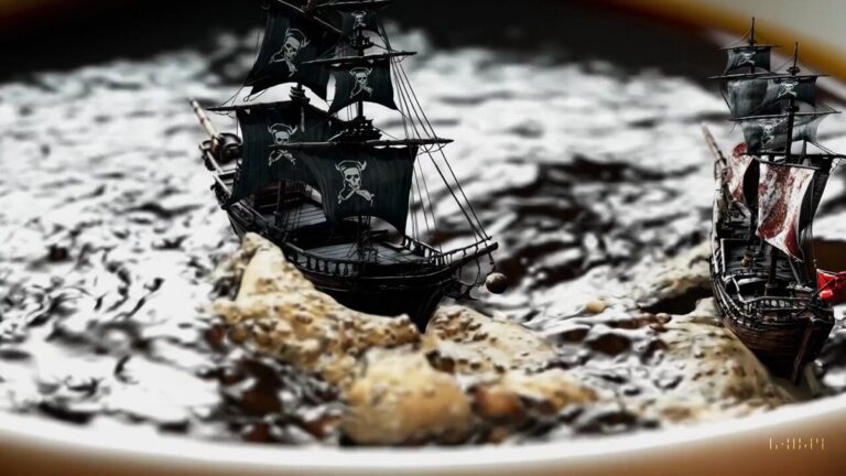 Prompt: Pirate Coffee Battle